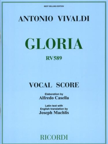 Gloria Rv589: Vocal Score (Casella) (Ricordi)