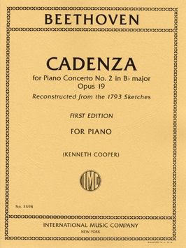 Cadenza For Piano Concerto No.2 Bb Major Op.19 (International)