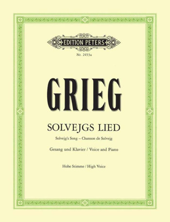 Solveigs Song C Majar: High Voice Solo Song (Peters)