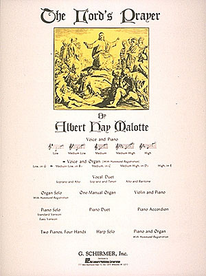 Lords Prayer Bb Major Medium Low Voice And Organ: Solo Song