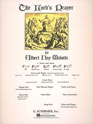 Lords Prayer Eb Major High Voice And Piano: Solo Song