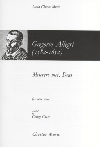 Miserere Mei, Deus-Vocal-Satb