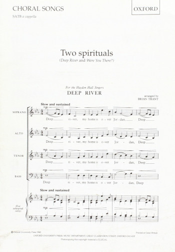 Two Spirituals: Vocal SATB (OUP)