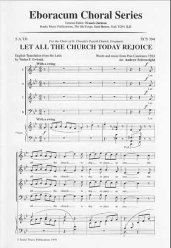 Let All The Church Today Rejoice-vocal-satb