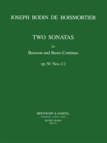 Two Sonatas 1 and 2: Op.50: Bassoon & Piano (Breitkopf)