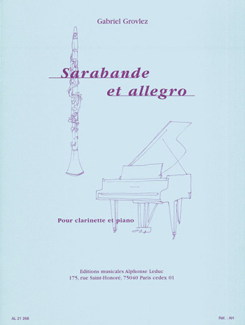 Sarabande Et Allegro: Clarinet & Piano (Leduc)