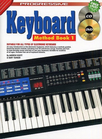Progressive Keyboard Method Book 1 A4: Book & Audio