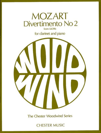 Divertimento No.2 K439B: Clarinet & Piano (Chester)