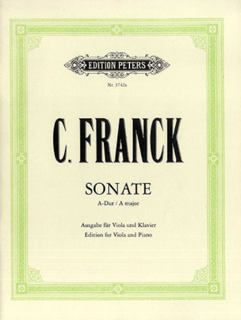 Sonate: A Major: Viola And Piano (Peters)