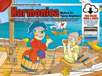 Progressive Harmonica Method For Young Beginners: Book & Audio