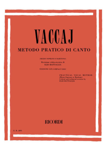 Practical Method (Metodo Pratico) Medium Voice: Mezzo Sop/Baritone: Book & Audio (Ricordi)