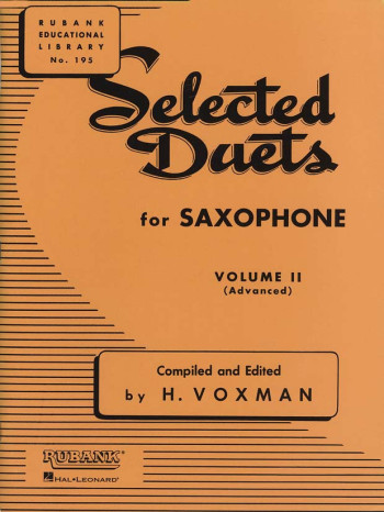 Selected Duets For Saxophone Vol.2 Saxophone Duets (Voxman)