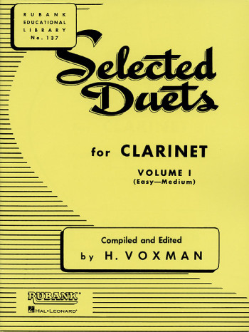 Selected Duets For Clarinet Vol.1 Clarinet Duet (voxman)