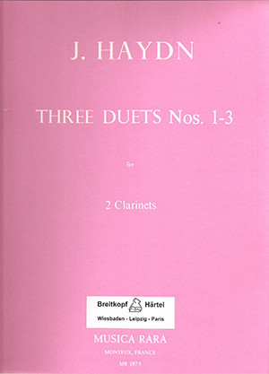 3 Duets Nos 1-3: Clarinets