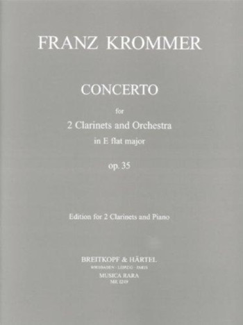 Concerto Op.35: 2 Clarinets And Piano (Musica Rara)