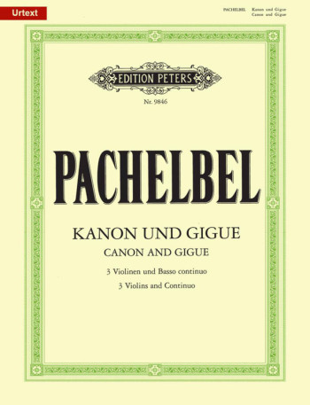 Canon & Gigue: 3 Violins & Basso Continuo (Peters)