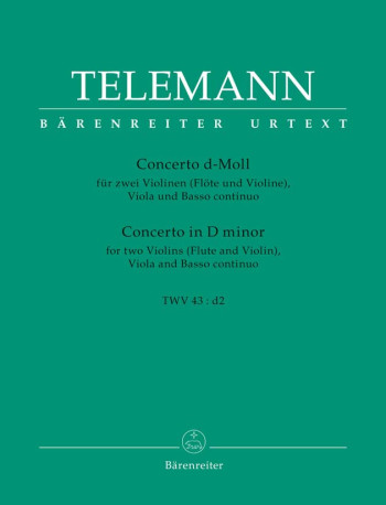 Concerto In D Minor: 2 Violin Viola Continuo  (Barenreiter)