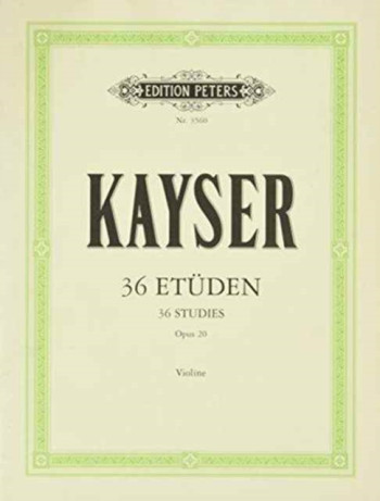36 Etudes: Op20: Violin: Studies (Peters)