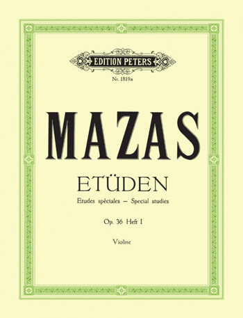 Etudes Op.36 Book 1 Violin Studies Etudes Speciales (Peters)