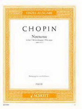 Nocturne Op9/2 Eb Major: Piano (Schott)