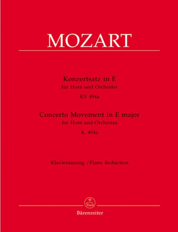 Concerto Movement In E Major: Tenor Horn and Piano  (Barenreiter)