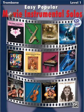 Easy Popular Movie Instrumental Solos: Trombone: Bass Clef: Level 1 (Alfred)