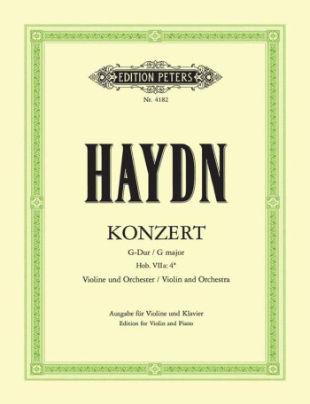 Concerto: G Major: Violin and Piano (Peters)
