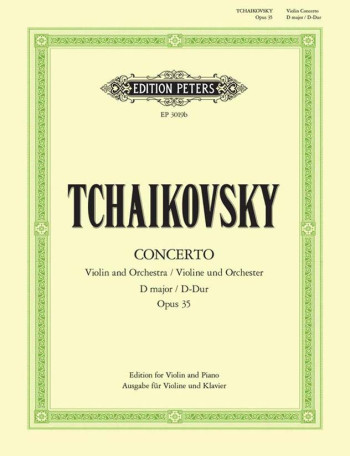 Concerto: D Major: Op35: Violin and Piano (Peters)