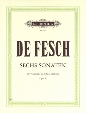 6 Sonatas: Op8: Cello (Peters)