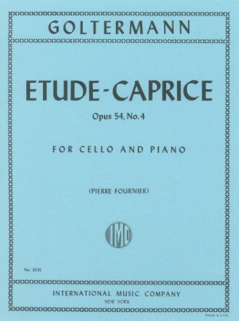 Etude Caprice Op54: Cello & Piano  (International)