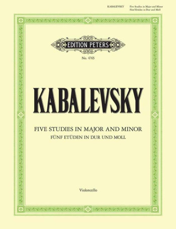 Five Studies In Major And Minor Op67: Cello  (Peters)