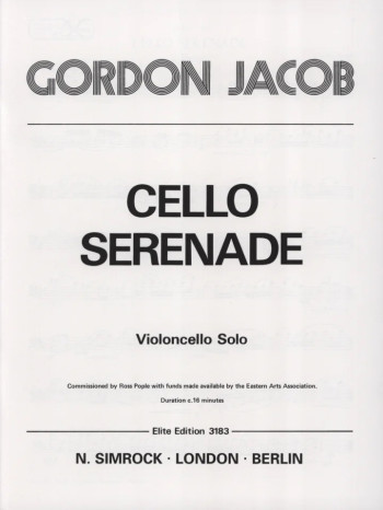 Cello Serenade: Cello Solo (Simrock)
