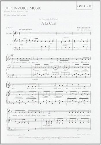 A La Kart: Vocal Upper Voices (OUP)