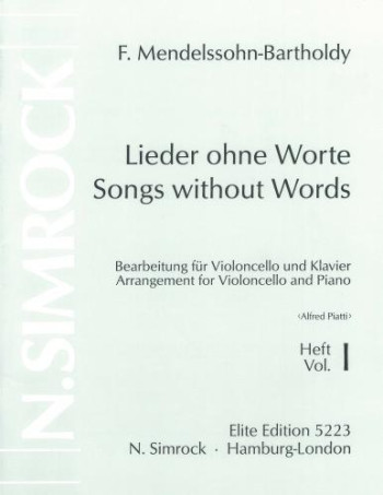 Songs Without Words: 1: Cello & Piano