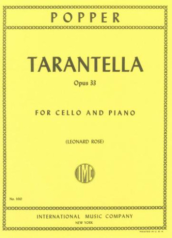 Tarantella Op.33: Cello & Piano  (International)