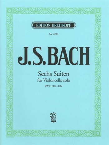 6 Cello Suites Bwv1007-1012: Cello Solo (Breitkopf)