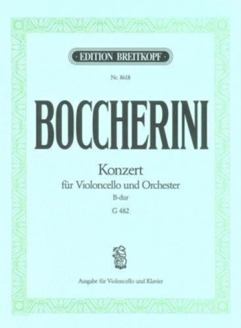 Concerto Bb Major G482: Cello & Piano (Breitkopf)