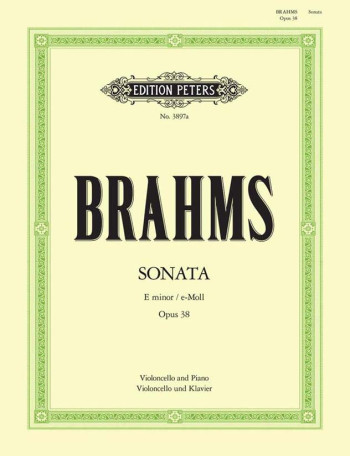 Sonata E Minor No.1 Op.38: Cello & Piano (Peters)