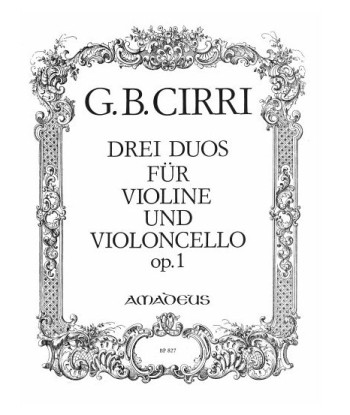3 Duos For Violin And Violoncello Op1: Violin And Cello