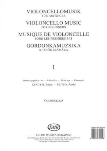 Violoncello Music For Beginners Vol 1: Cello Part