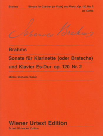 Sonata Op.120 No.2 Eb Major: Clarinet & Piano (Wiener Urtext)