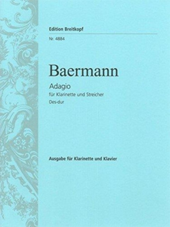 Adagio: Clarinet & Piano (Breitkopf)