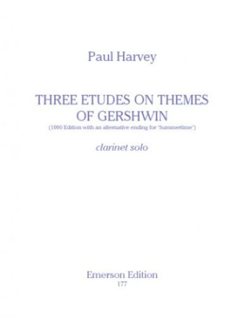 Three Etudes On A Theme Of Gershwin: Clarinet Solo (Emerson)