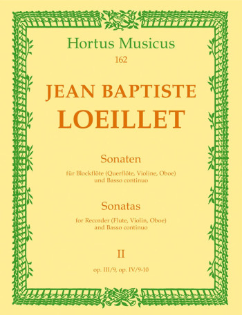 Sonatas: Recorder & Piano  II  Op.3/9, Op.4/9-10
