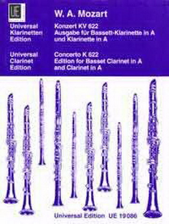 Clarinet Concerto: A Major: K622: A Clarinet  & Piano (Universal)