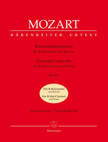 Concerto A Major K622: Bb Clarinet & Piano (Barenreiter)