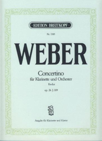Concertino Eb Major Op.26: Clarinet & Piano (Breitkopf)