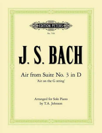 Air On The G String From Suite No3 In D: Piano  (Peters)