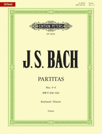 Partitas: No.4-6: Piano (Peters)