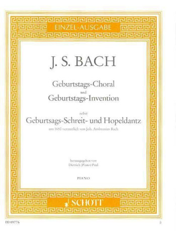 Birthday Chorale And Invention: Piano (Schott)